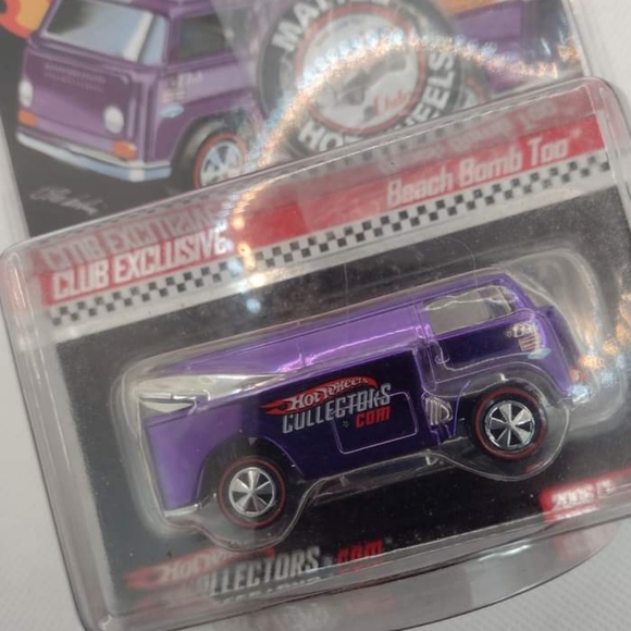 Hot Wheels RED LINE 2006 BEACH BOMB TOO PURPLE UNCOMMON CLUB EXCLUSIVE - Picture 6 of 11
